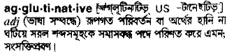 Agglutinative in Bangla Academy Dictionary
