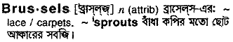 Brussels in Bangla Academy Dictionary