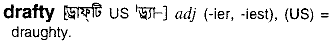 Drafty in Bangla Academy Dictionary