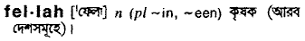 Fellah in Bangla Academy Dictionary