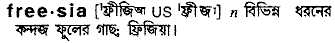 Freesia in Bangla Academy Dictionary