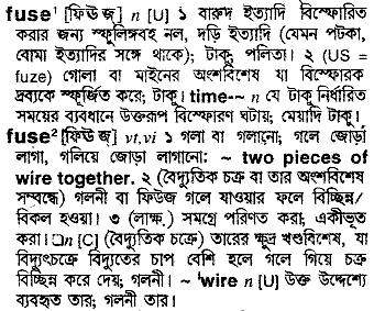 Fuse in Bangla Academy Dictionary