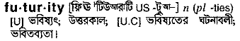Futurity in Bangla Academy Dictionary