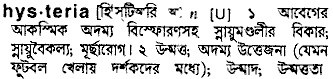 Hysteria in Bangla Academy Dictionary