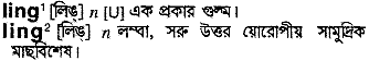 Ling in Bangla Academy Dictionary