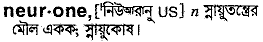 Neurone in Bangla Academy Dictionary