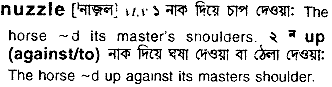 Nuzzle in Bangla Academy Dictionary