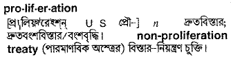 Proliferation in Bangla Academy Dictionary