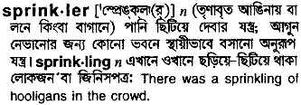 Sprinkler in Bangla Academy Dictionary