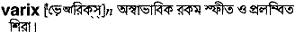 Varix in Bangla Academy Dictionary