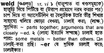 Weld in Bangla Academy Dictionary