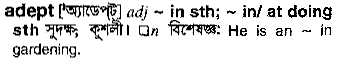 Adept in Bangla Academy Dictionary