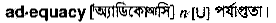 Adequacy in Bangla Academy Dictionary