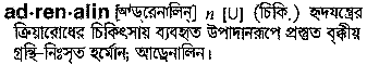 Adrenalin in Bangla Academy Dictionary