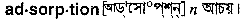 Adsorption in Bangla Academy Dictionary