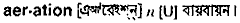 Aeration in Bangla Academy Dictionary