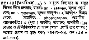 Aerial in Bangla Academy Dictionary