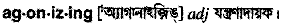 Agonizing in Bangla Academy Dictionary