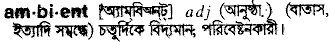 Ambient in Bangla Academy Dictionary