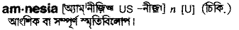 Amnesia in Bangla Academy Dictionary