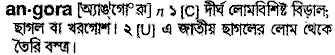 Angora in Bangla Academy Dictionary