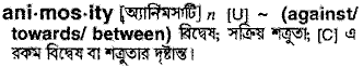 Animosity in Bangla Academy Dictionary
