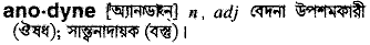 Anodyne in Bangla Academy Dictionary