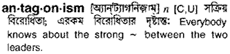 Antagonism in Bangla Academy Dictionary