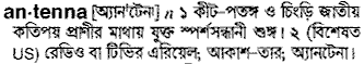 Antenna in Bangla Academy Dictionary