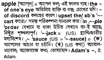 Apple in Bangla Academy Dictionary