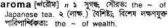 Aroma in Bangla Academy Dictionary