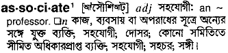Associate in Bangla Academy Dictionary
