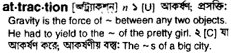 Attraction in Bangla Academy Dictionary