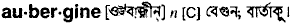 Aubergine in Bangla Academy Dictionary