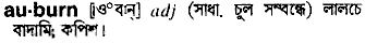 Auburn in Bangla Academy Dictionary