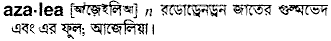 Azalea in Bangla Academy Dictionary