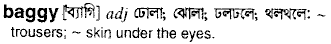 Baggy in Bangla Academy Dictionary
