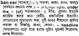 Banner in Bangla Academy Dictionary