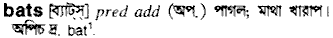 Bats in Bangla Academy Dictionary