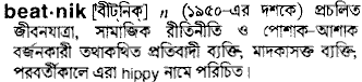 Beatnik in Bangla Academy Dictionary
