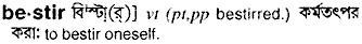 Bestir in Bangla Academy Dictionary