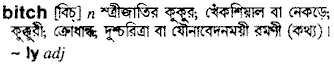 Bitch in Bangla Academy Dictionary
