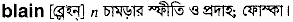 Blain in Bangla Academy Dictionary