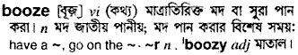 Booze in Bangla Academy Dictionary