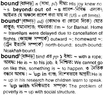 Bound in Bangla Academy Dictionary
