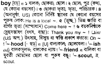 Boy in Bangla Academy Dictionary