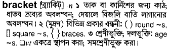 Bracket in Bangla Academy Dictionary