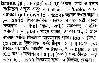 Brass in Bangla Academy Dictionary