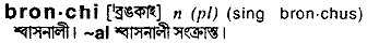 Bronchi in Bangla Academy Dictionary