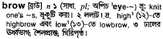 Brow in Bangla Academy Dictionary